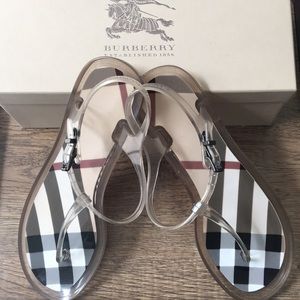Burberry jelly NOVACHECK clear Sandals